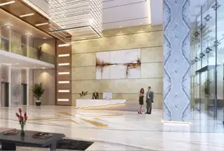 Fully Air-conditioned Designer Entrance Lobbies