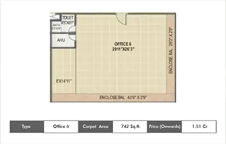 Office 1217sq.ft