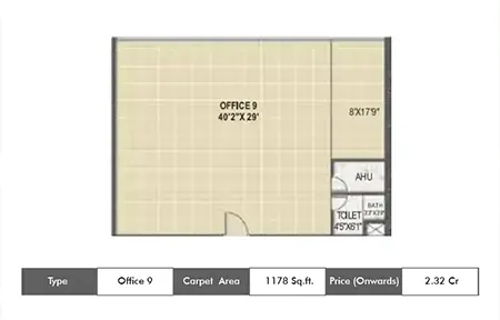 Office 1178sq.ft